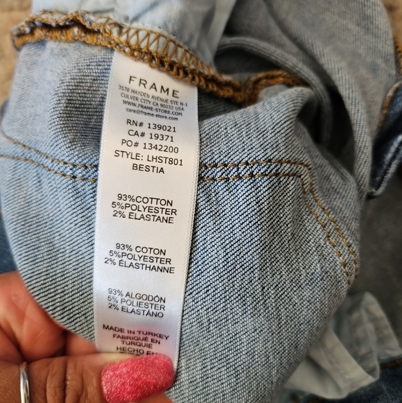 Frame Womens Medium Wash Le High Straight Leg Premium Stretch Jean 31 - Picture 12 of 15